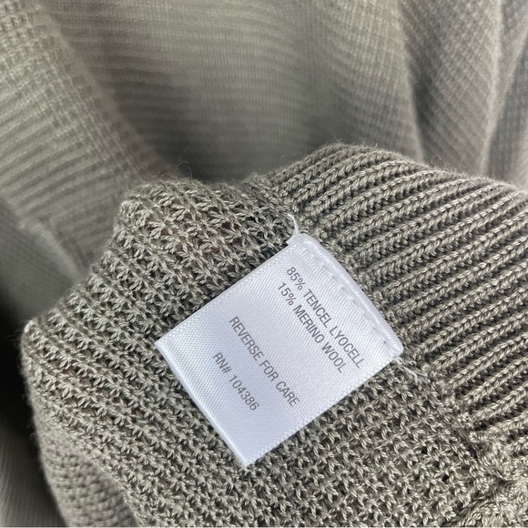 Garnet Hill NWT Hooded Waffle-Stitch Poncho S/M - Picture 9 of 11